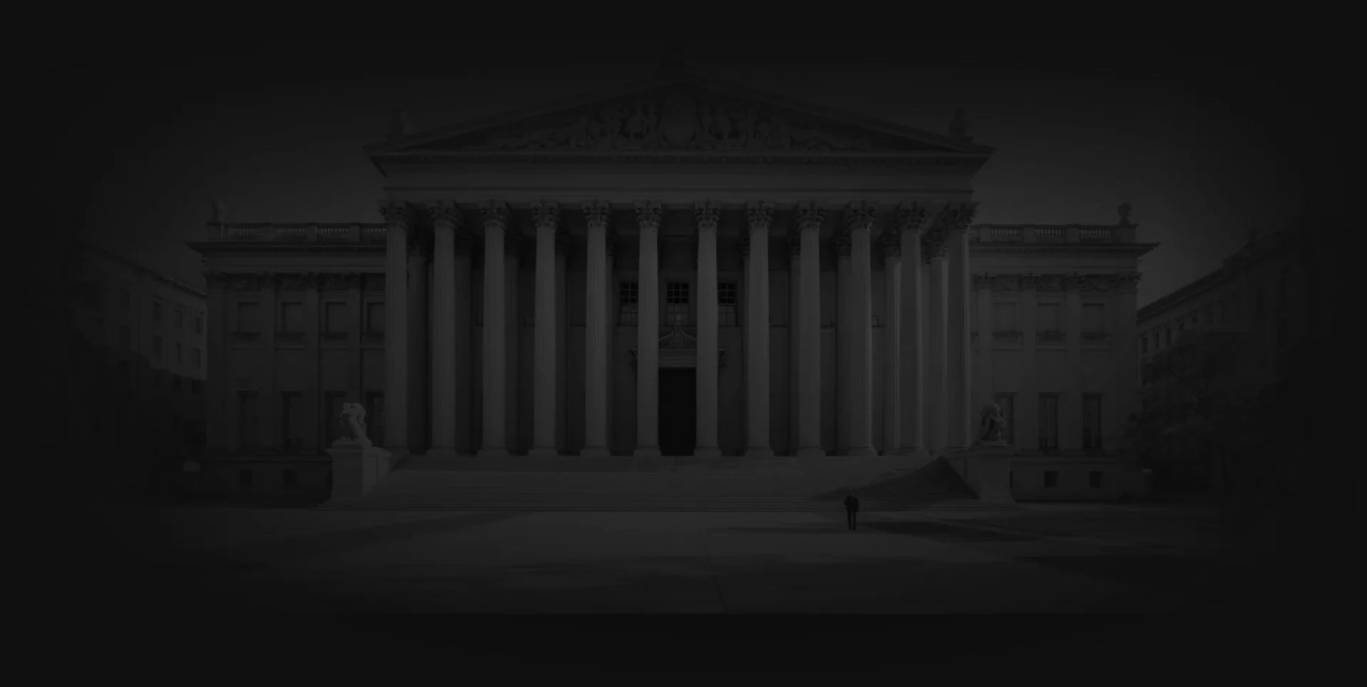 Colonnade d'un palais de justice