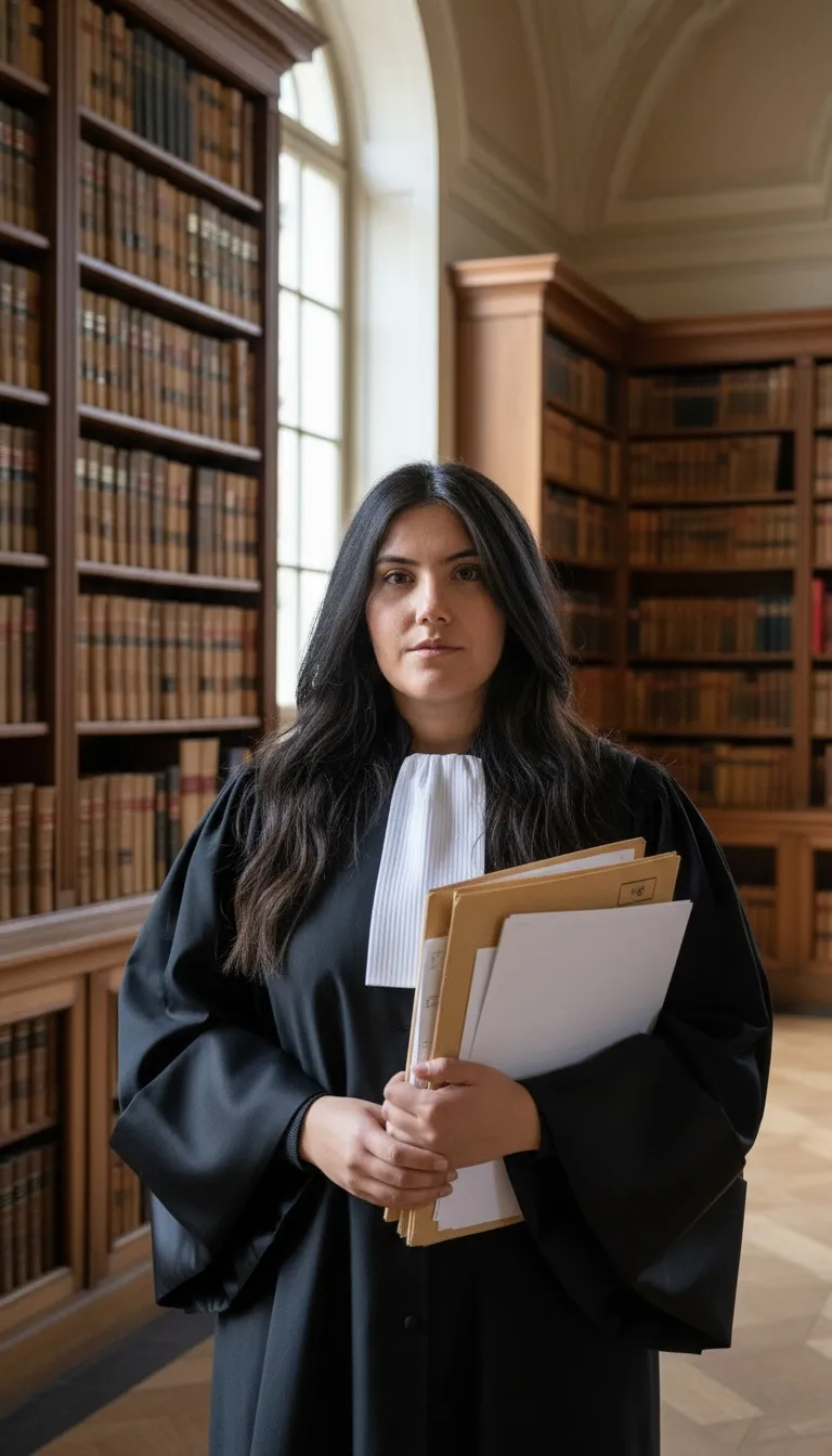 Maître Noëlla Boudali travaillant sur des dossiers juridiques